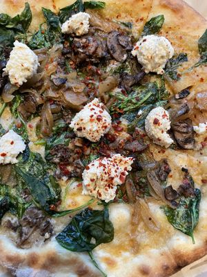 Pizza! Vegan ricotta cheese 😍  at True Food Kitchen in Alpharetta