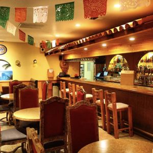 Bar and dining area at Carlos Restaurante in Winston