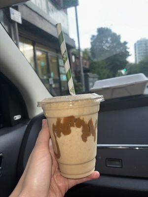 Lotus biscoff milkshake   at Vegan Shack in Manchester