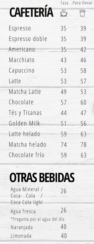 Menu 7 of 8, May 2023 at Localito in Morelia