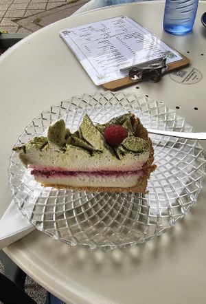 Matcha cake at Wypiek in Poznan