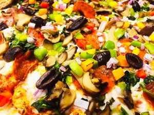 You can choose between setian pepperoni or Mediterranean at T-Mama's Gourmet in Aurora