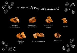 Vegan empanadas!!! at T-Mama's Gourmet in Aurora