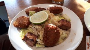 Cesar salad at Holiday Vegan Diner in Paris