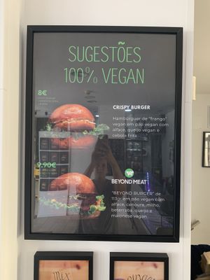 Vegan burgers  at No Ponto in Nazare