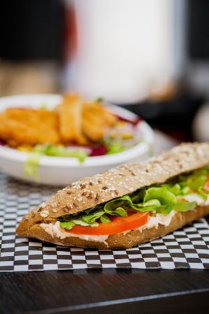 Hummus Sandwich (Build your own sandwich style) at No Ponto in Nazare