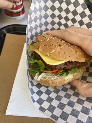 Beyond burger   at No Ponto in Nazare