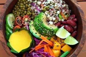 Vegan Bowl at Healthy Food by Bambi in Chiang Mai