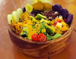 Vegan bowl at Healthy Food by Bambi in Chiang Mai