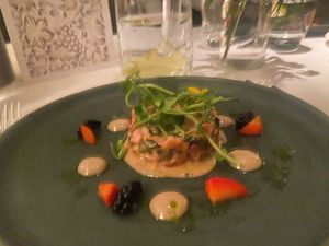 Beetroot tartare  at Fellinis in Ambleside