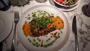 Aubergine cannelloni at Fellinis in Ambleside