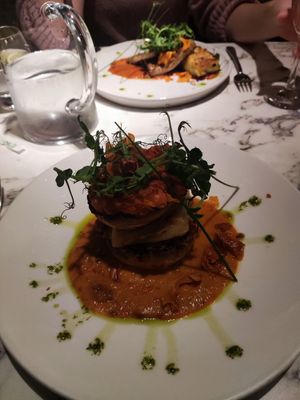 Stuffed mushrooms at Fellinis in Ambleside