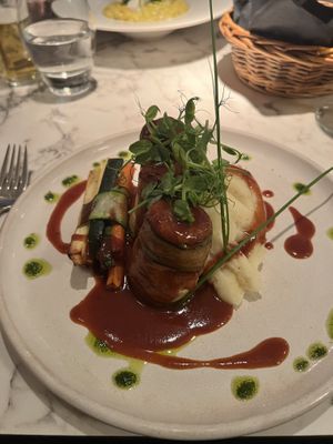 Courgette cannelloni   at Fellinis in Ambleside