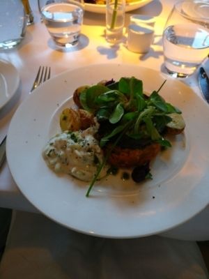 Vegan daal main course at Fellinis in Ambleside