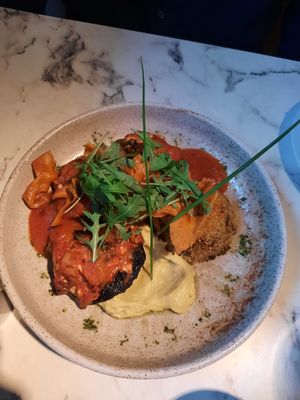 Stuffed mushroom at Fellinis in Ambleside