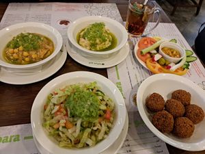 Jordanian mezza at Abu Jbara in Amman