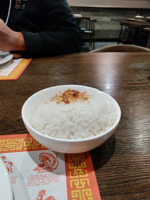 Coconut rice at Shwe Myanmar Burmese Cuisine in Livermore