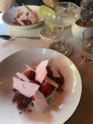 Macerated Strawberry  at Glas Restaurant in Dublin