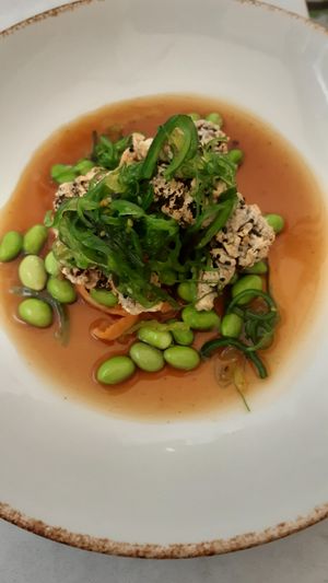 Broccoli fritters at Glas Restaurant in Dublin