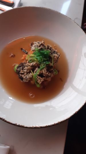 Broccoli fritters at Glas Restaurant in Dublin