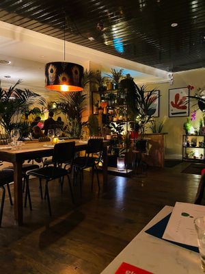 The inside  at Glas Restaurant in Dublin