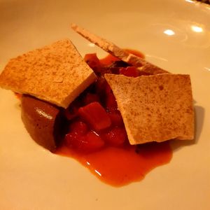 Dark chocolate mousse at Glas Restaurant in Dublin