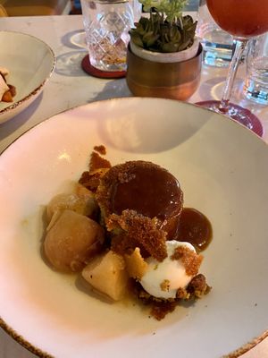 Lemon & Dill Sponge Cake  at Glas Restaurant in Dublin