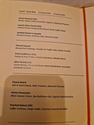  at Glas Restaurant in Dublin