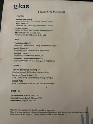  at Glas Restaurant in Dublin