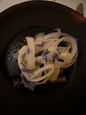Kelp gnocchi  at Glas Restaurant in Dublin