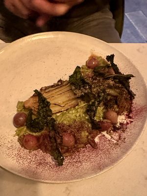 Cabbage yumminess (we started to dig in before picture)  at Glas Restaurant in Dublin