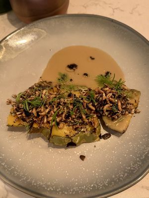 Charred pumpkin - special of the night   at Glas Restaurant in Dublin