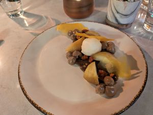 Caramel apple dessert was a highlight! at Glas Restaurant in Dublin