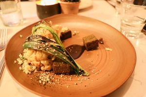 baked cauliflower at Glas Restaurant in Dublin