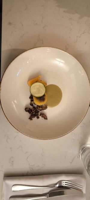 Second course summer tasting menu at Glas Restaurant in Dublin