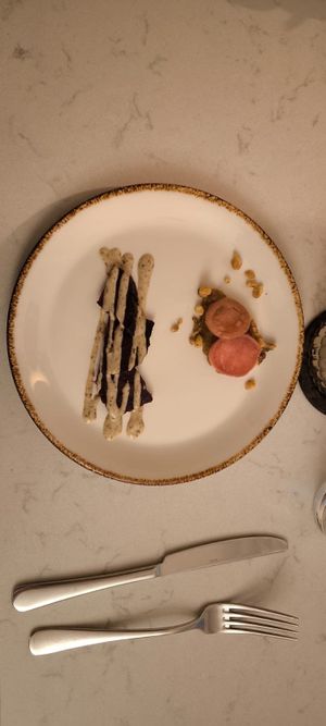 Third course at Glas Restaurant in Dublin