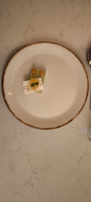 Fifth course at Glas Restaurant in Dublin