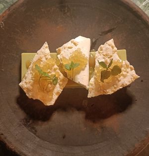 Pea Panna Cotta at Glas Restaurant in Dublin