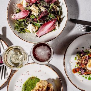 Ricotta and citrus salad at Glas Restaurant in Dublin