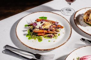 Baby carrots  at Glas Restaurant in Dublin