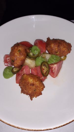 Jalapeno corn fritters at Glas Restaurant in Dublin