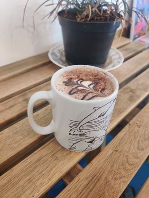 Chocopistache at Curieux Coffeeshop in Nantes