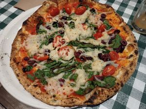 Vegan pizza at The Grand in Ottawa