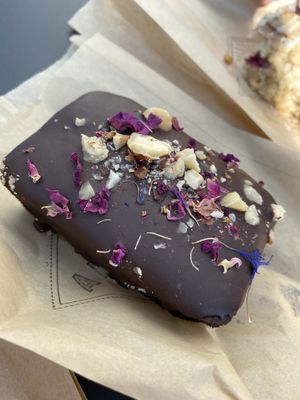 Vegan Chocolate walnut cake  at Anita's Bread and Coffee in Chilliwack