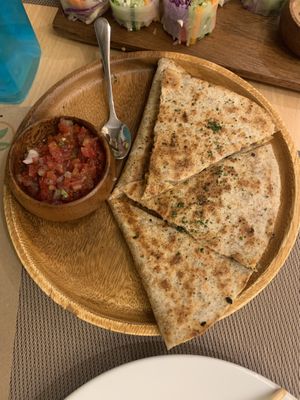 Quesadilla  at iVegan in Makati