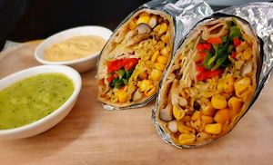 Shimeji and Vegetable Wrap at iVegan in Makati