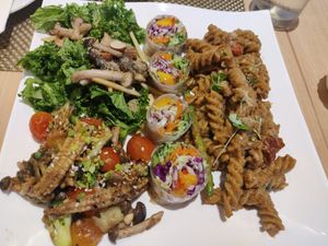 Herb tomato pasta was amazing 😋 at iVegan in Makati