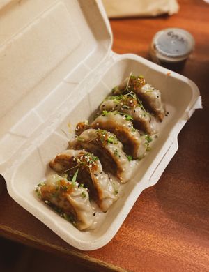 Gyoza  at iVegan in Makati