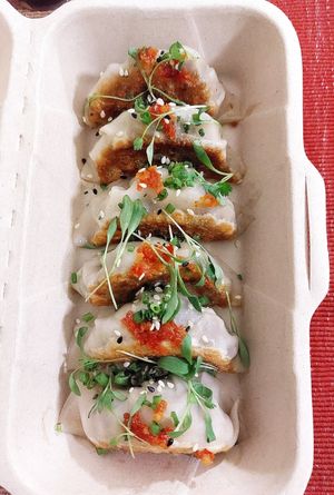 vegan gyoza 😋😋😋 at iVegan in Makati