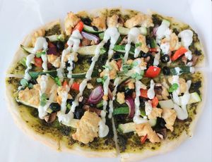 Vegan Pesto Pizza 😋 at iVegan in Makati